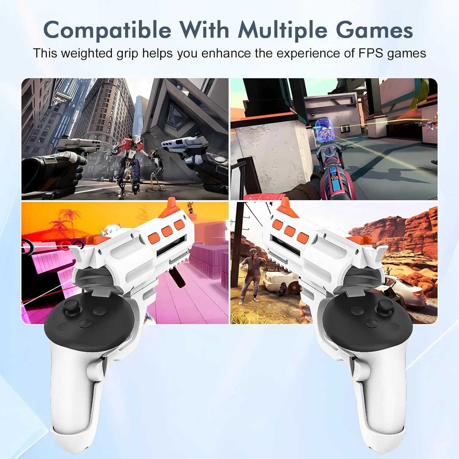 Gunstock Grip For Quest 3/3s